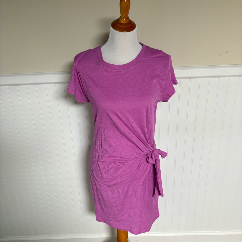 GAP Women's Magenta Tie-Side Tee